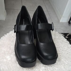 Madden Girl Black Platform Mary Jane Pumps